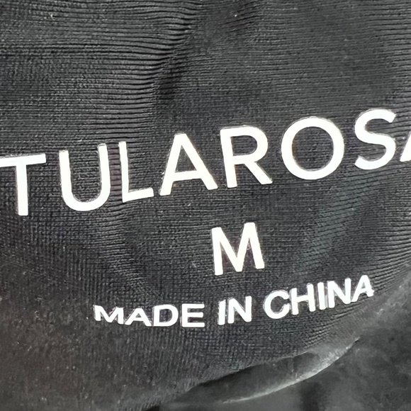 Worn once Tularosa high waisted mesh and Pom Pom fringe bathing suit bottom - Picture 3 of 3